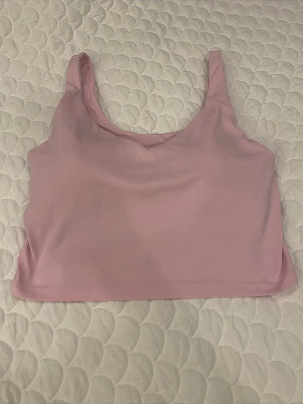 Aerie Offline Real Me Low Key Longline Sports Bra Pink Large